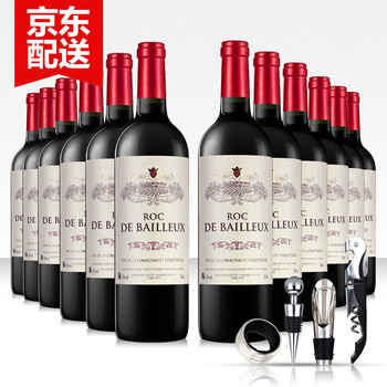 【京东超市】京东海外直采 法国进口红酒整箱 百丽诗干红葡萄酒 【买6