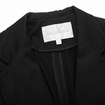 BBLLUUEE粉蓝衣橱 小西装女外套秋季新款OL通勤西服修身百搭衣短款 杏卡其  XL