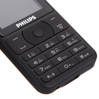 
                                        飞利浦（PHILIPS） E180 经典黑 时尚直板 超长待机 移动联通2G 双卡双待 老人手机 学生备用功能机                