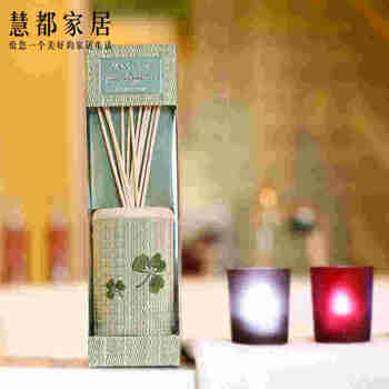 包邮 日式青竹室内无火香薰精油120ml套装 藤条干挥发熏香礼盒花净化空气祛除异味祛除甲醛 120ml香草