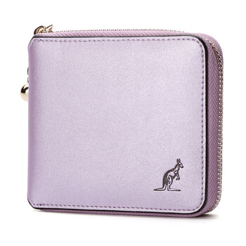 lalpina/阿尔皮纳袋鼠 女士钱包牛皮零钱包短款小钱包手拿包卡包女