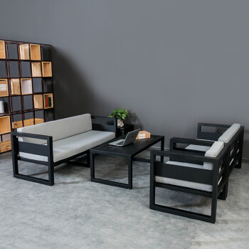 建唐铁艺沙发 创意简约欧式客厅桌椅简约工业风复古工作室沙发 双人