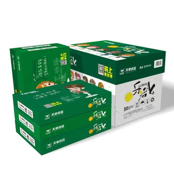 天章 （TANGO）乐活天章A4打印纸 80g 500张*5包 双面打印复印纸 纸张洁白顺滑畅打 整箱2500张【优选品质款】