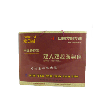 爱贝斯双人双控暖身毯66950（黑底粉点）