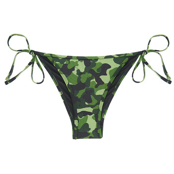 俪丝娅(relleciga) 性感迷彩修身提臀三角泳裤rc比基尼泳衣 迷彩 l