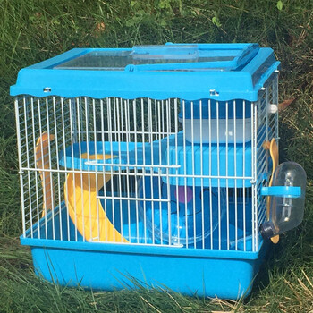 糖宝(送浴室) 仓鼠笼子 仓鼠用品金丝熊笼子套餐双层超大别墅 天窗大