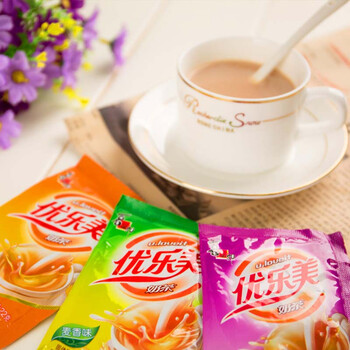 优乐美奶茶粉22gx10袋装原味麦香草莓3口味早餐下午茶冲泡饮料
