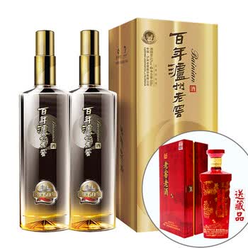 泸州老窖 百年窖龄60年52度500ml*2瓶 礼盒 白酒