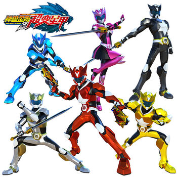 三宝神兽金刚3超变星甲合体天地神兽变形合体机器人玩具 神兽金刚全套