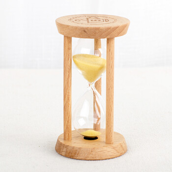 padbottle 5分钟计时沙漏 实木滴漏 创意工艺品摆件 情人节生日礼物