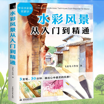 水彩风景从入门到精通飞乐鸟水粉水彩风景画绘画技法零基础学水彩画入门教程书水彩风景 摘要书评试读 京东图书