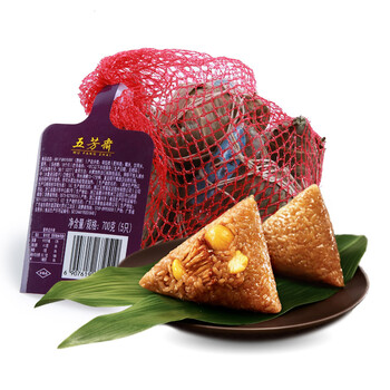 五芳斋 速冻粽子 栗子鲜肉口味 700g (5只) *3件