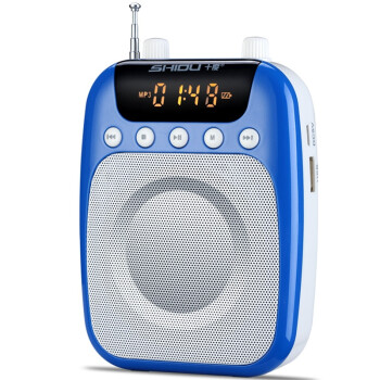十度（ShiDu）S318 便携数码扩音器 小蜜蜂 无线扩音器 智能语音提示 一键式录音  宝石蓝