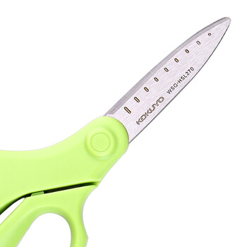 国誉(KOKUYO)学生剪刀FIT SAXA飞特飒飒剪刀儿童安全型左手专用款 绿色1把 WSG-HSL270G