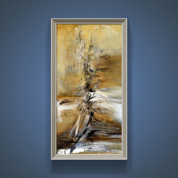 名图纯手绘玄关装饰画油画赵无极抽象画欧式家居客厅样板房酒店办 d款