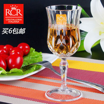 
                                        RCR水晶红酒杯 意大利进口欧式香槟杯 洋酒杯  傲柏系列 红酒杯230ml 1支                