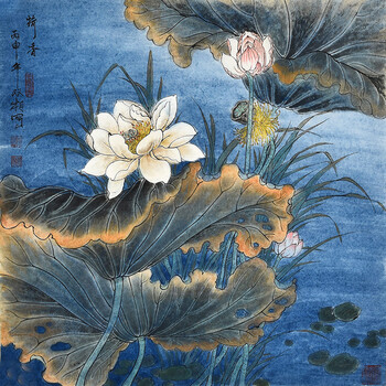 0次出价06800河南省国画家协会花鸟画家 房殿辉 《事事如意》0次