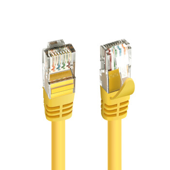 和宏（D&S）DNS4202 六类网络跳线带水晶头 电脑网络连接线 成品 2米 黄色