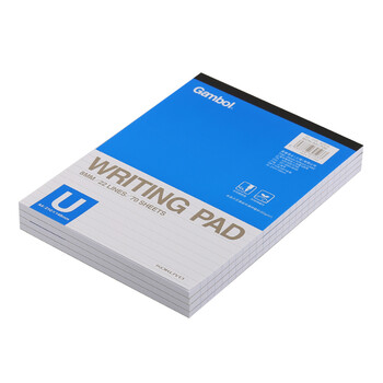 国誉（KOKUYO）【热门商品】草稿本Gambol渡边横线纸A5笔记本子拍纸本草稿纸作业本4本 8mm横线*22行 WCN-A5-708