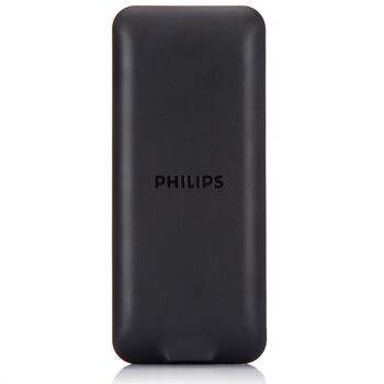 
                                        飞利浦（PHILIPS） E180 经典黑 时尚直板 超长待机 移动联通2G 双卡双待 老人手机 学生备用功能机                
