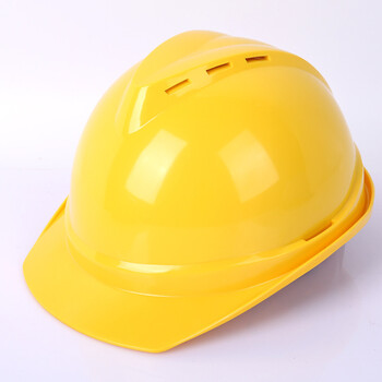 v型电绝缘安全帽电力工程安全帽abs塑料安全头盔 黄色