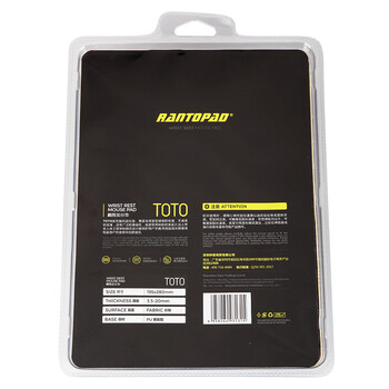 镭拓（Rantopad） TOTO硅胶手腕托护腕鼠标垫 黑方