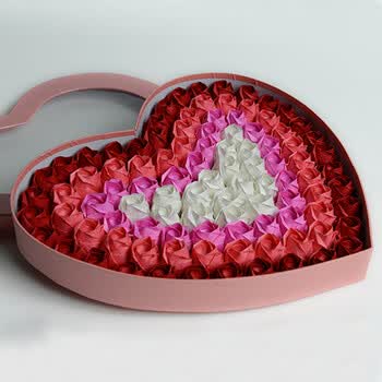 彩纸 手工纸 折纸 情人节diy爱心生日礼物 手揉纸花 99朵玫瑰花礼品