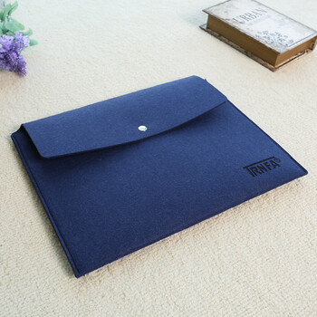 信发 TRNFA MZ-162 蓝色毛毡文件袋/手拿按扣公文袋 办公生活收纳袋/A4资料套袋文具 信发 TRNFA MZ-162 蓝色毛毡文件袋/手拿按扣公文袋 办公生活收纳袋/A4资料套袋文具