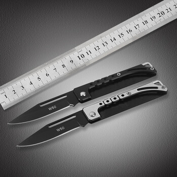 户外折叠刀 新款钢柄水果刀户外旅行随身小刀阳江刀具sn7282 黑色