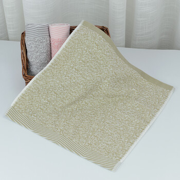 家用小毛巾正方形纯棉儿童小孩洗脸四方巾成人小方巾柔软吸水 咖色 34