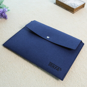 信发 TRNFA MZ-162 蓝色毛毡文件袋/手拿按扣公文袋 办公生活收纳袋/A4资料套袋文具 信发 TRNFA MZ-162 蓝色毛毡文件袋/手拿按扣公文袋 办公生活收纳袋/A4资料套袋文具