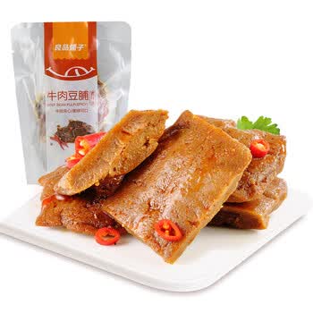 良品铺子手撕牛肉豆脯 豆腐干豆干素肉香辣味休闲特产零食小吃 100g