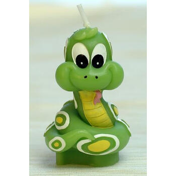 十二生肖生日小动物无烟蜡烛创意本命年派对卡通生日蜡烛 蛇