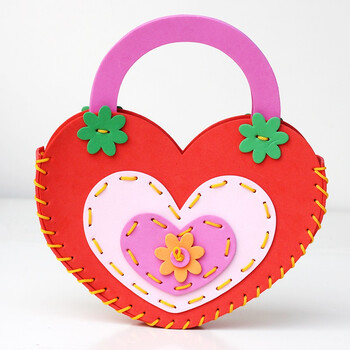 海鲸黑妞宝贝幼儿园手工包包儿童手工制作材料包缝制手工diy玩具 hj