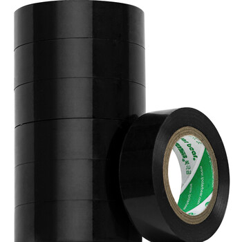 北极熊（Polar bear）PVC电气绝缘胶带无铅阻燃电工胶布套装强粘黑色 18mm*10m 6卷装 LT-810B