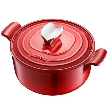 苏泊尔supor珐琅铸铁锅经典圆形炖锅铸铁搪瓷炖锅煲汤锅直火电磁炉