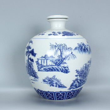 青花瓷酒壶价格报价行情- 京东