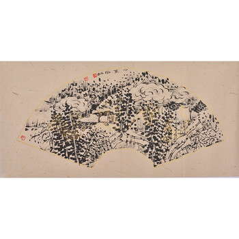 已结束程会玲 金卡扇面《山居图》06拍卖已结束央美学士 青年画家