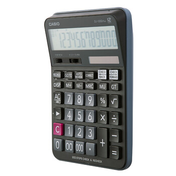 卡西欧（CASIO）DJ-120DPlus 办公百步回查 300步回查 计算器