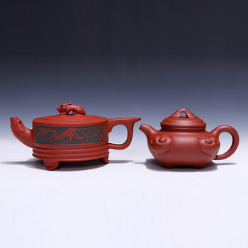 沈浩作品 刀笔书法家陈复澄艺术馆出品  浑方如意壶 中华龙壶 附证书