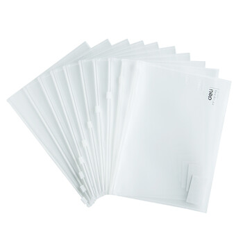 得力(deli)10只/A5拉链袋 磨砂小学生科目分类文件袋资料袋 试卷收纳 财务凭证收纳 颜色随机5589