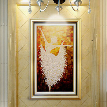 心泊玄关装饰画欧式挂画别墅客厅壁画沙发背景墙画走廊过道艺术有框画