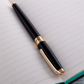 毕加索（pimio）签字笔 宝珠笔 高端商务办公礼品送礼毕业礼物男成人学生签名笔918纯黑金夹