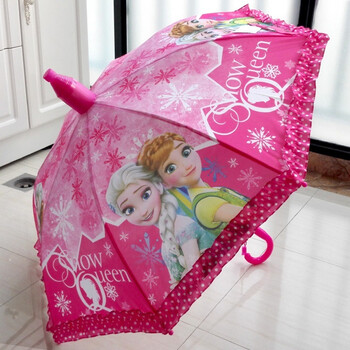 儿童雨伞公主伞男女童卡通长柄晴雨伞幼儿园小孩学生防水套遮阳伞