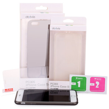 【京东自营】dostyle PC303 苹果iphone6 4.7寸 手机壳/手机套+钢化玻璃膜/钢化膜 星空灰
