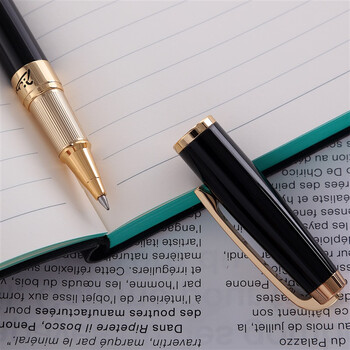 毕加索（pimio）签字笔 宝珠笔 高端商务办公礼品送礼毕业礼物男成人学生签名笔918纯黑金夹