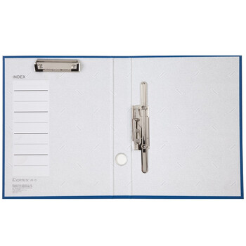 齐心(Comix) A4长押夹+板夹 纸板文件夹/资料夹/蓝色 NO.333