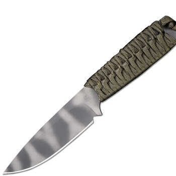 strider 美国挺进者 2017年亚特兰大刃展展品 绿色伞绳柄 虎纹全刃