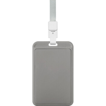 优和（UHOO） 商务证件卡套 竖式 6个卡套+6根挂绳/盒 员工胸牌厂牌工作证 深灰 6634