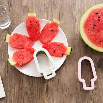 冰淇淋造型西瓜勺家用挖西瓜的模具切水果工具小勺子 蓝色 12*6.5*4cm